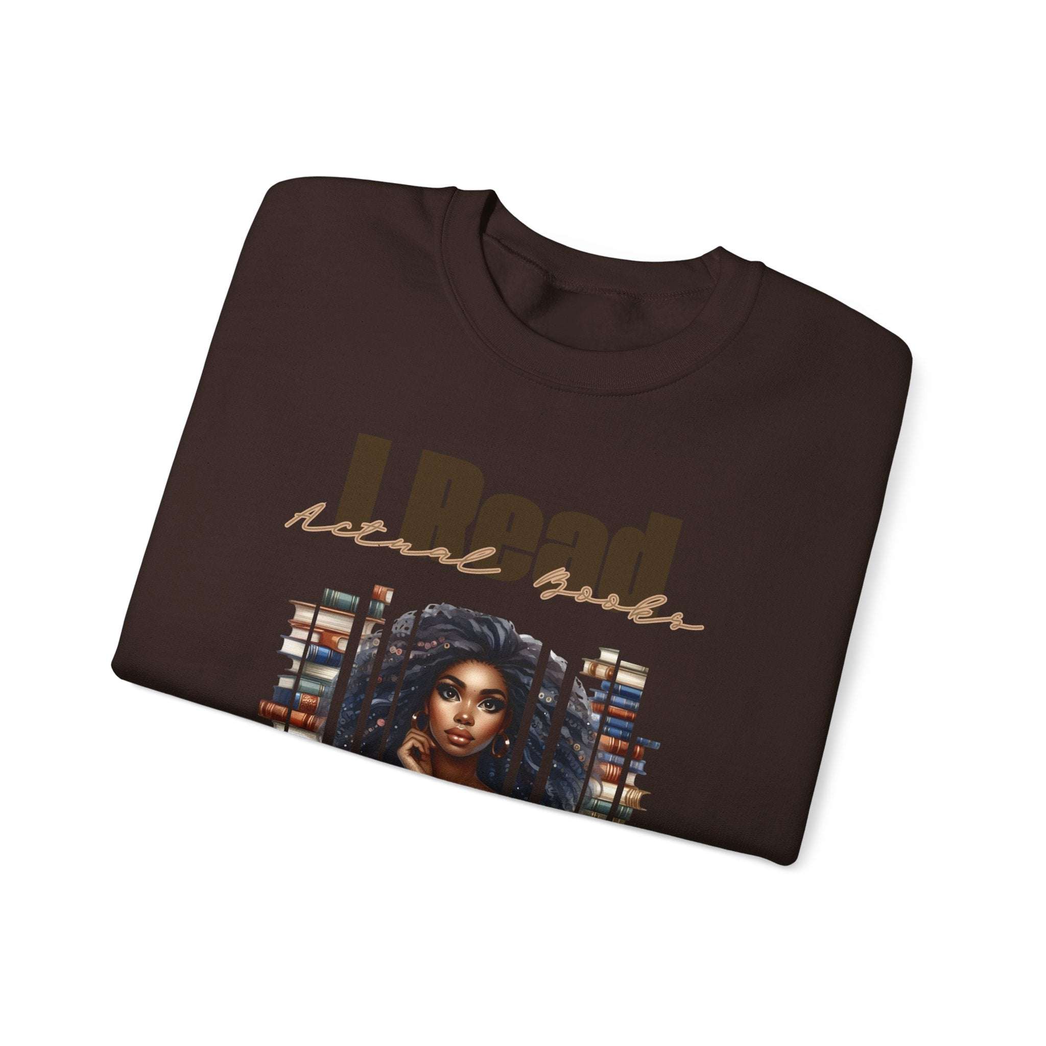 read actual books Unisex Heavy Blend™ Crewneck Sweatshirt